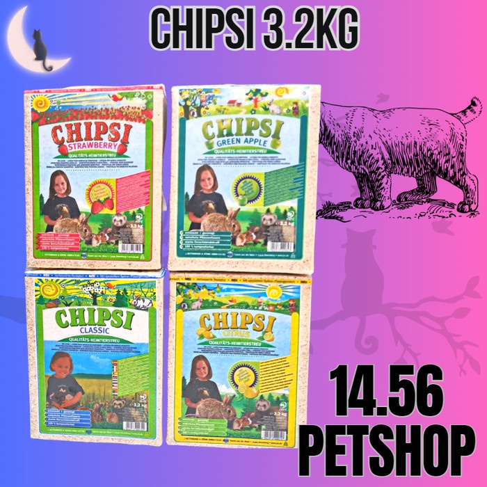 CHIPSI 3.2Kg Serbuk Kayu Hamster Kelinci 3,2 kg All Varian