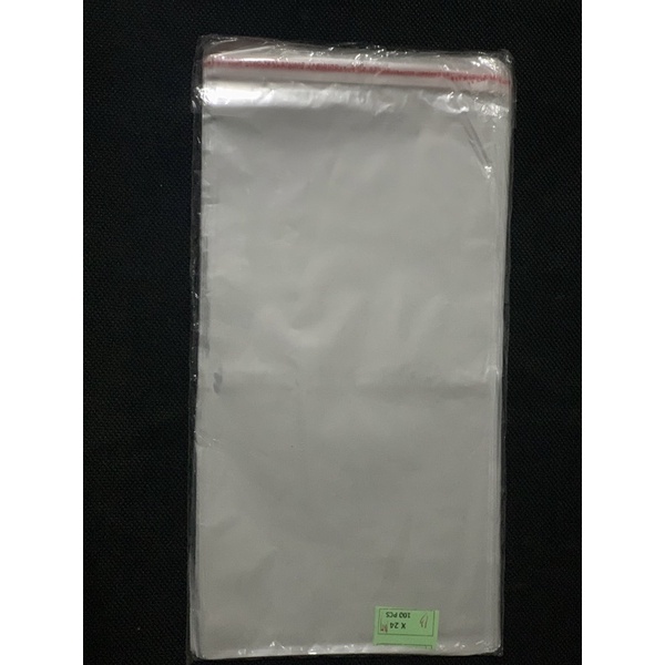 CXL - OPP 13x24 tebal 18 micron / Plastik OPP lem 13x24 cm / OPP 13x24 (isi 100)