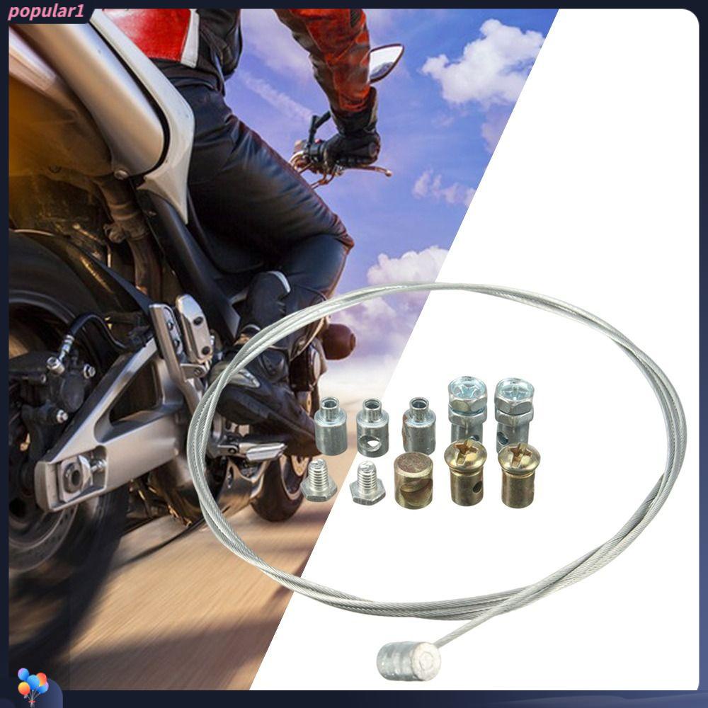 Populer 9PCS /Set Motor Accelerator Kabel Perbaikan Pasokan Kecepatan Menggeser Motor Motorcross Dengan Mur