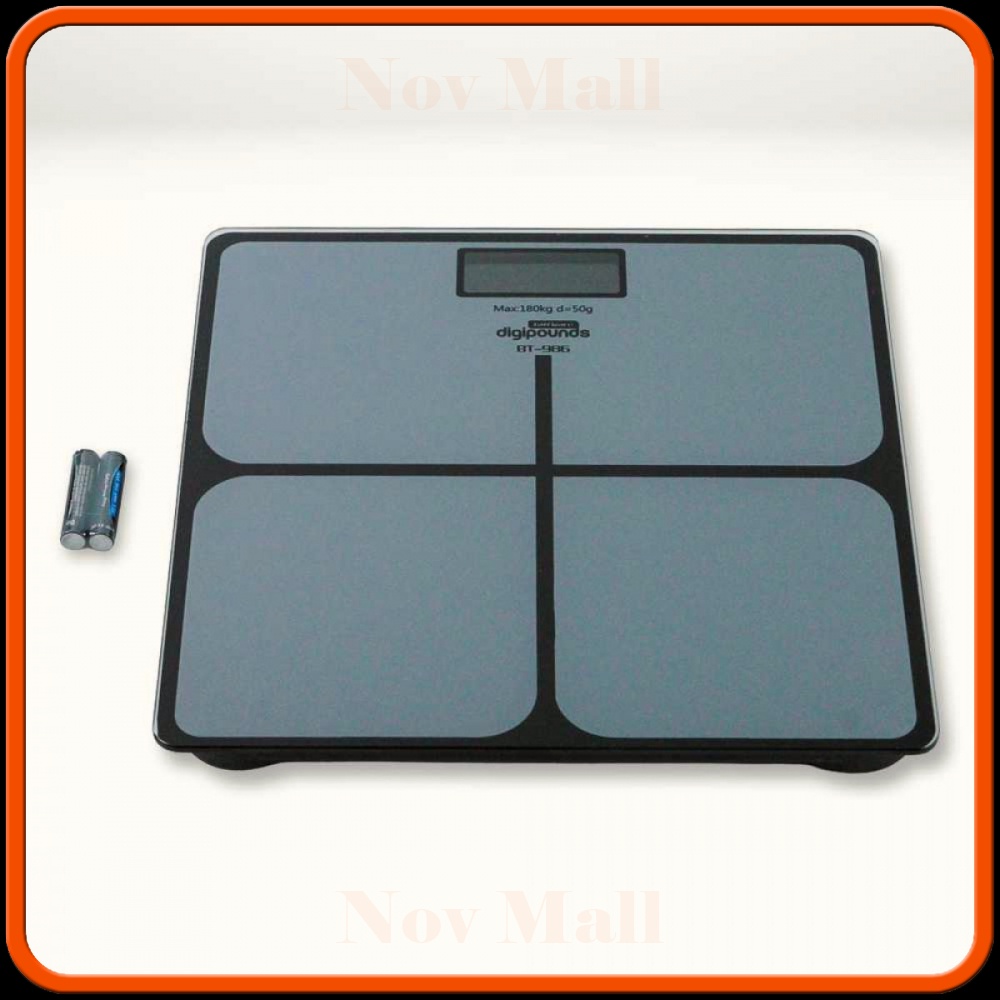 Taffware Digipounds Timbangan Badan Kaca Elektronik 180KG TB190