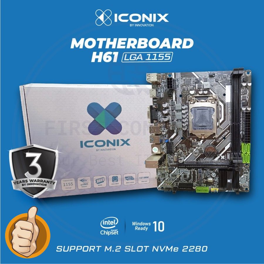 Motherboard Iconix H61 Slot Nvme