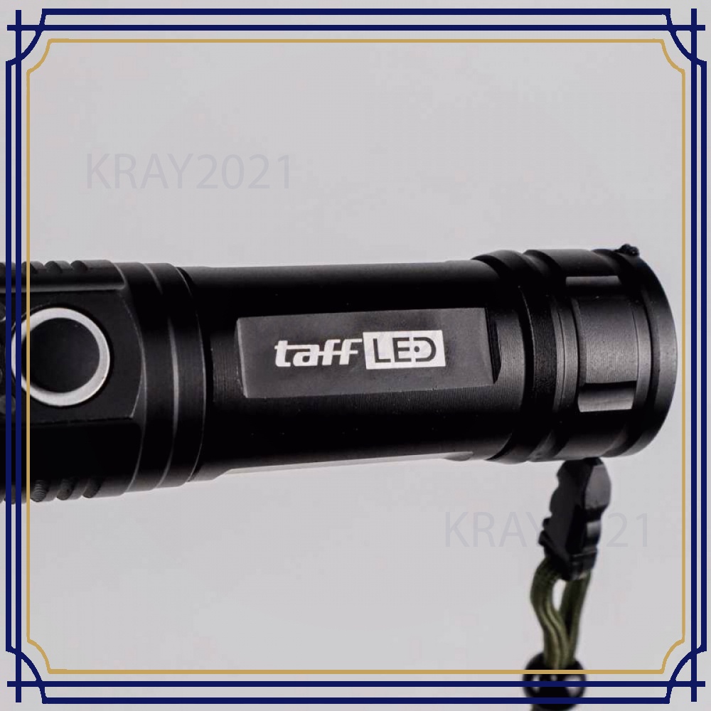 TaffLED Senter LED Long Range Zoom USB Rechargeable P50 - TG-S191