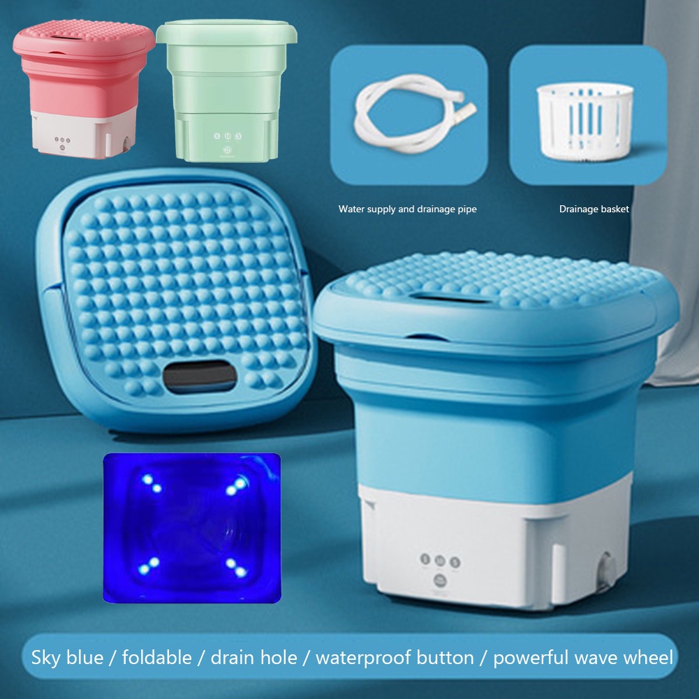 Mesin Cuci Mini Portable Mesin Cuci Lipat Mini Folding Portable Washing Machine Mesin Cuci Kecil