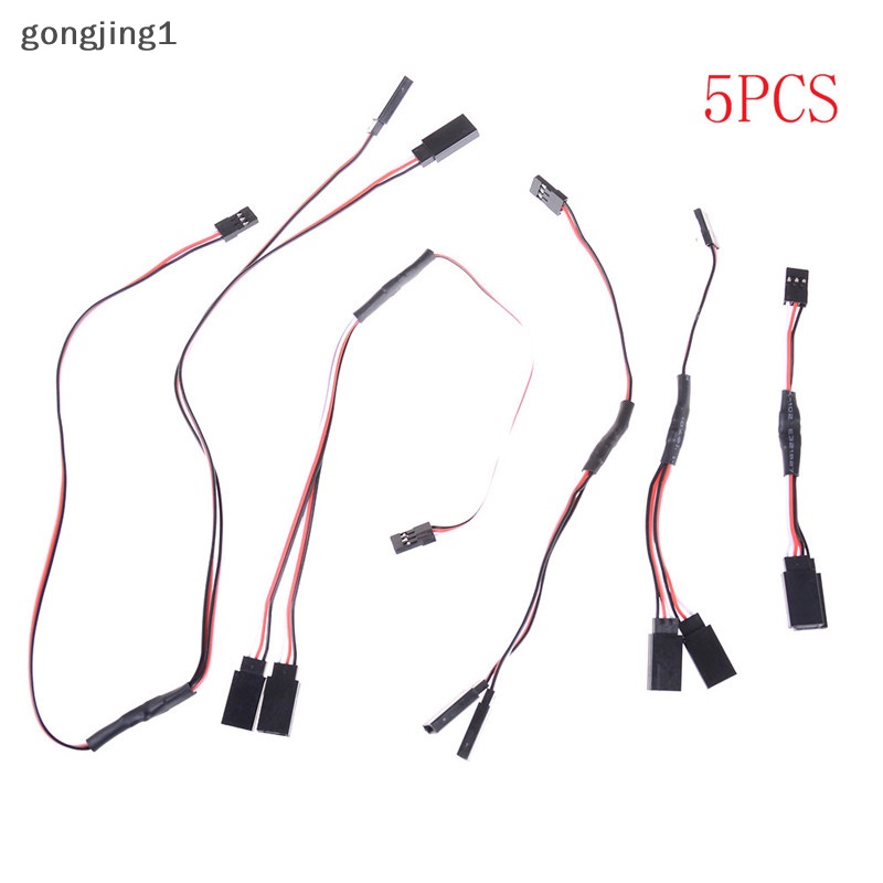 Ggg 5x Servo Extension Cord Lead Y Wire Receiver Cable Untuk Konektor Mobil Pesawat RC ID