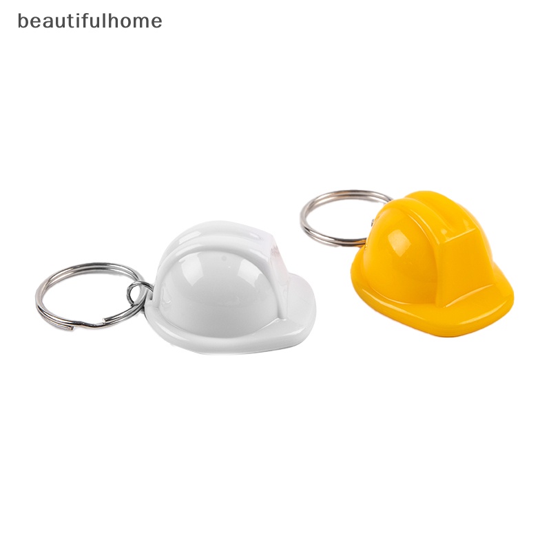 {beautifulhome} Helm Topi Keras Gantungan Kunci Liburan Kreatif Helm Safety Keying Jewelry Gift.