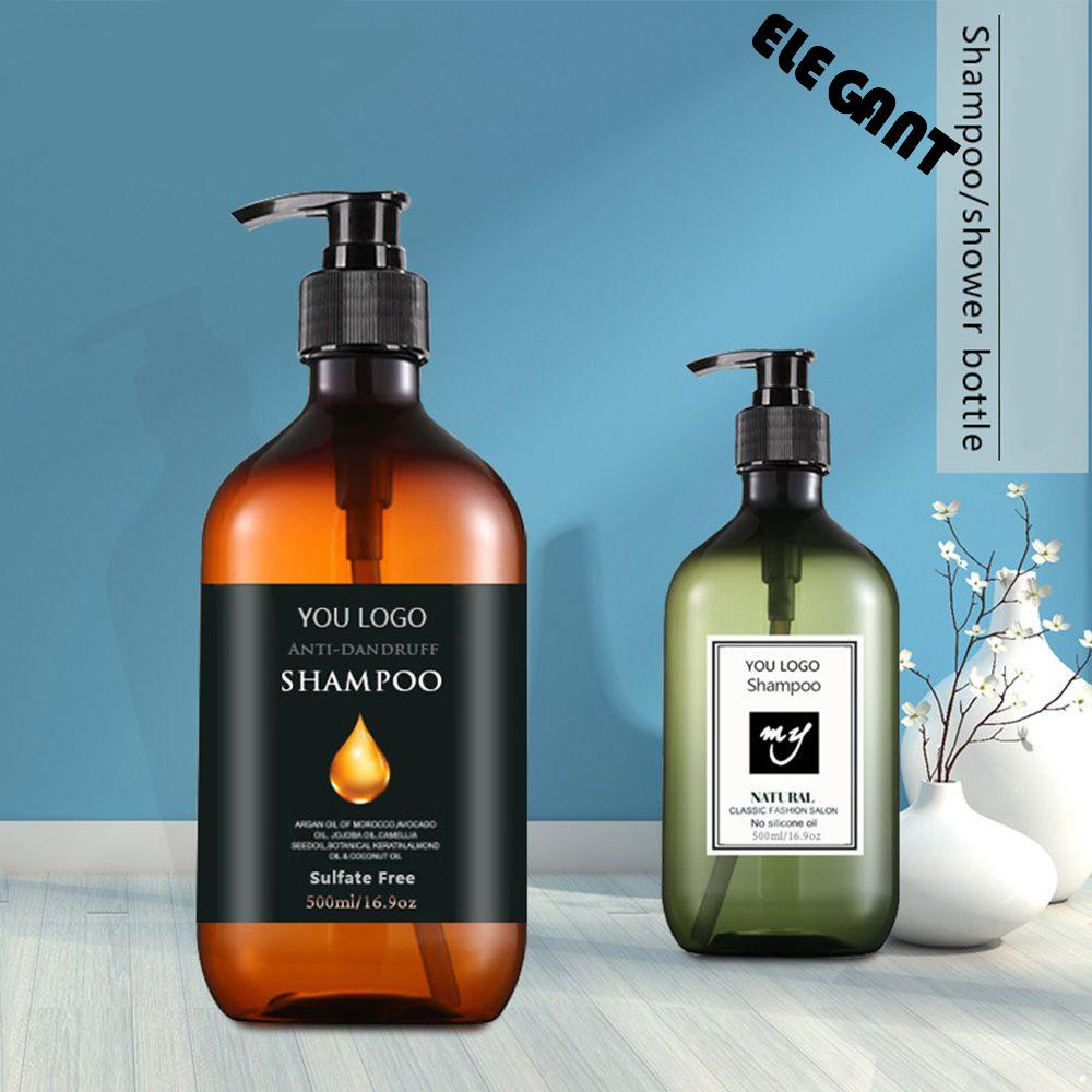 [Elegan] Botol Isi Ulang 500ML Kapasitas Besar Kosong Busa PET Plastik Shower Gel