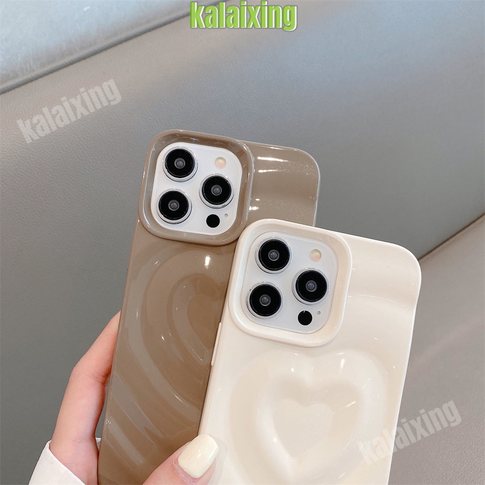 Casing Motif Tiga Dimensi love Soft Shinny Case Untuk iPhone 14 Pro Max13 Pro 12 12Pro 11 Pro Max Casing Penutup Belakang