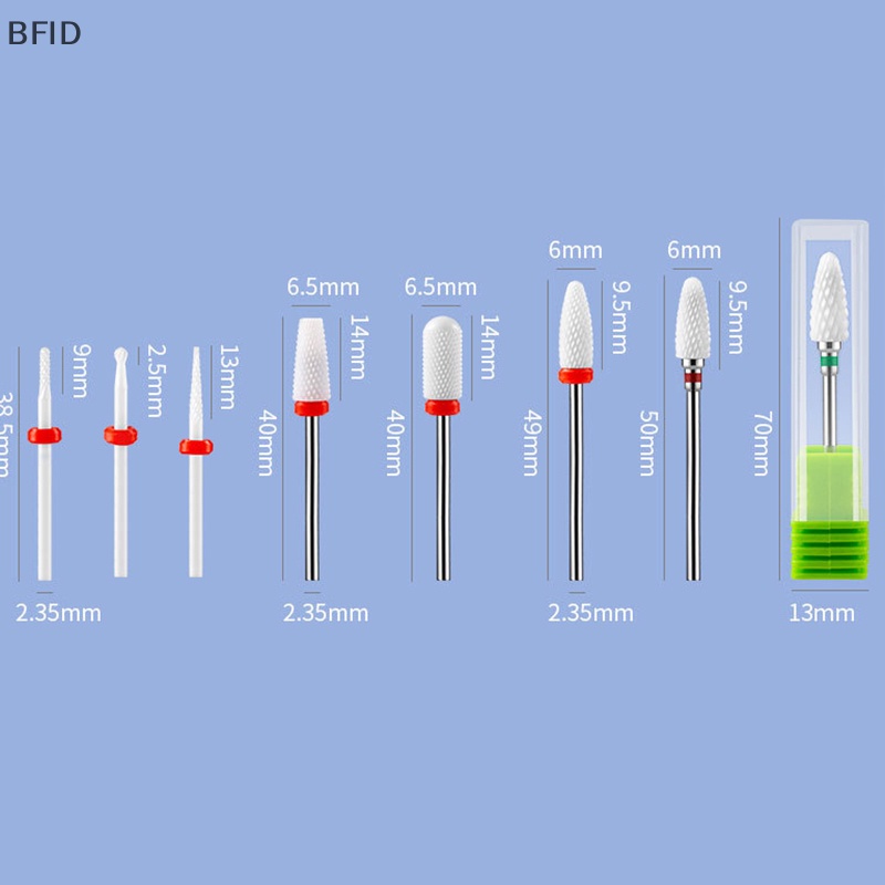 [BFID] 1pc Kikir Mata Bor Kuku Tungsten Keramik Untuk Alat Mesin Manicure Elektrik [ID]