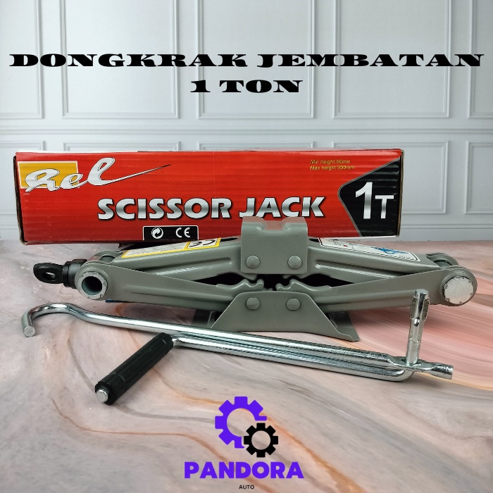 DONGKRAK MOBIL MODEL JEMBATAN SCISSOR JACK KAPASITAS 1 TON