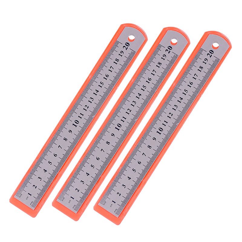 Penggaris Besi 30 cm Rol Metal Murah Tipis Ruler Stainless Steel Ruler