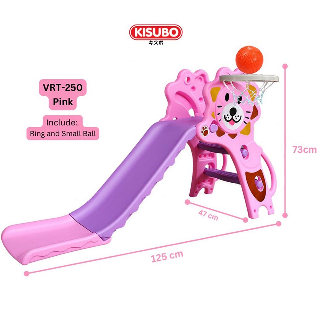 Kisubo Slide and Ring VRT250 Lion Pink Perosotan Serodotan Mainan