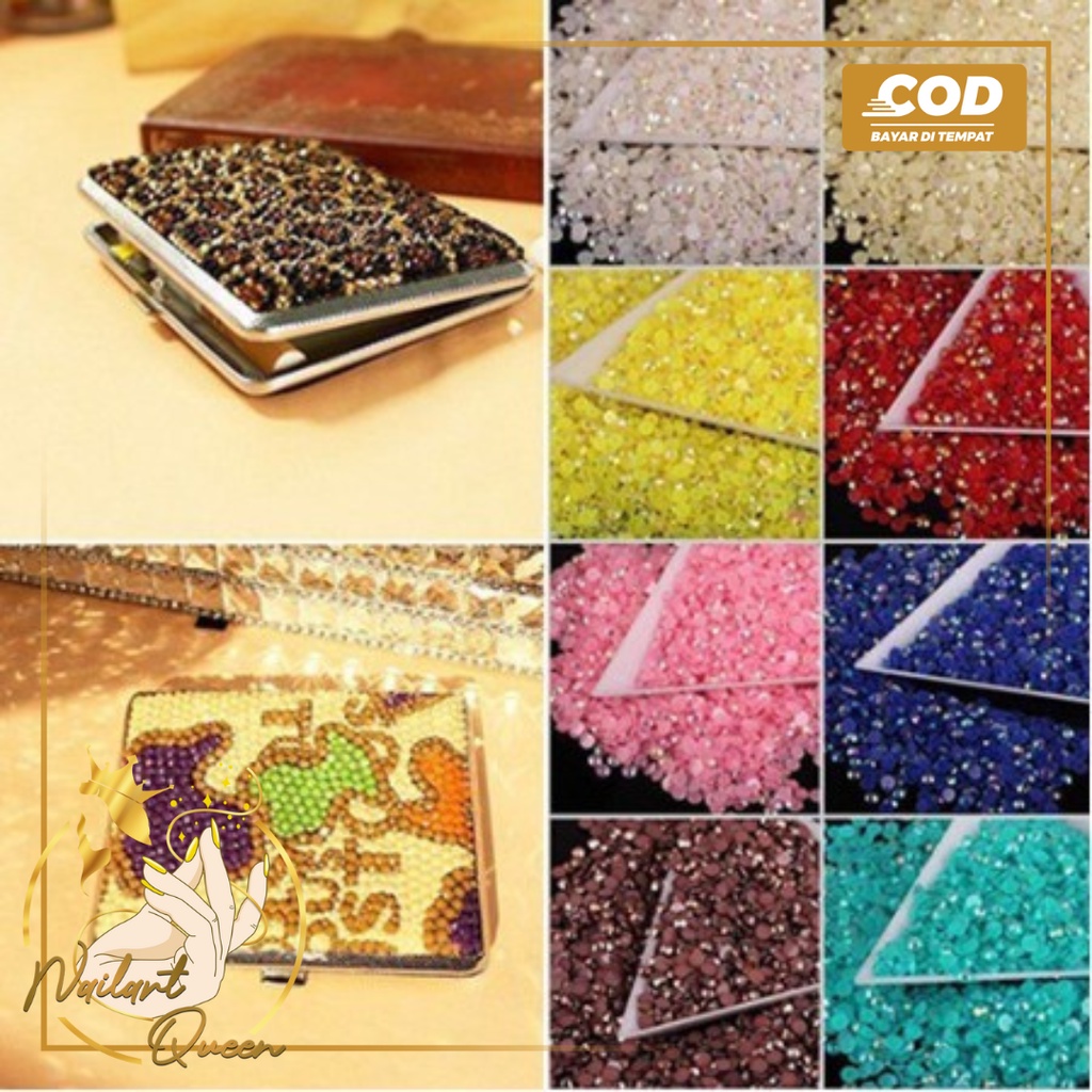 Candy Rhinestone AB 4mm | Bahan Deco | Deco Case | Case Blink nail ar henna art