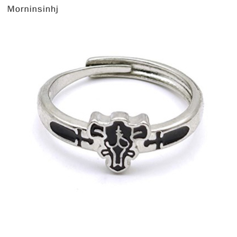 Mornin Anime Black Clover Quartet Knights Cosplay Cincin Setan Asta Adjustable Alloy Rings Unisex Perhiasan Prop Aksesoris Hadiah id