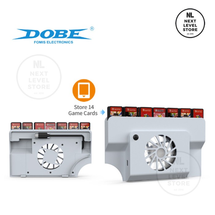 DOBE OLED Dock Cooling Fan Nintendo Switch With Storage Card TNS-1155