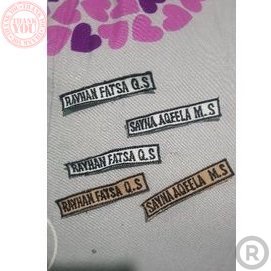 Bordir BRDR bet nama seragam sekolah / bordir pangkat nama lokasi sekolah pramuka Terbaru Bordir Nam