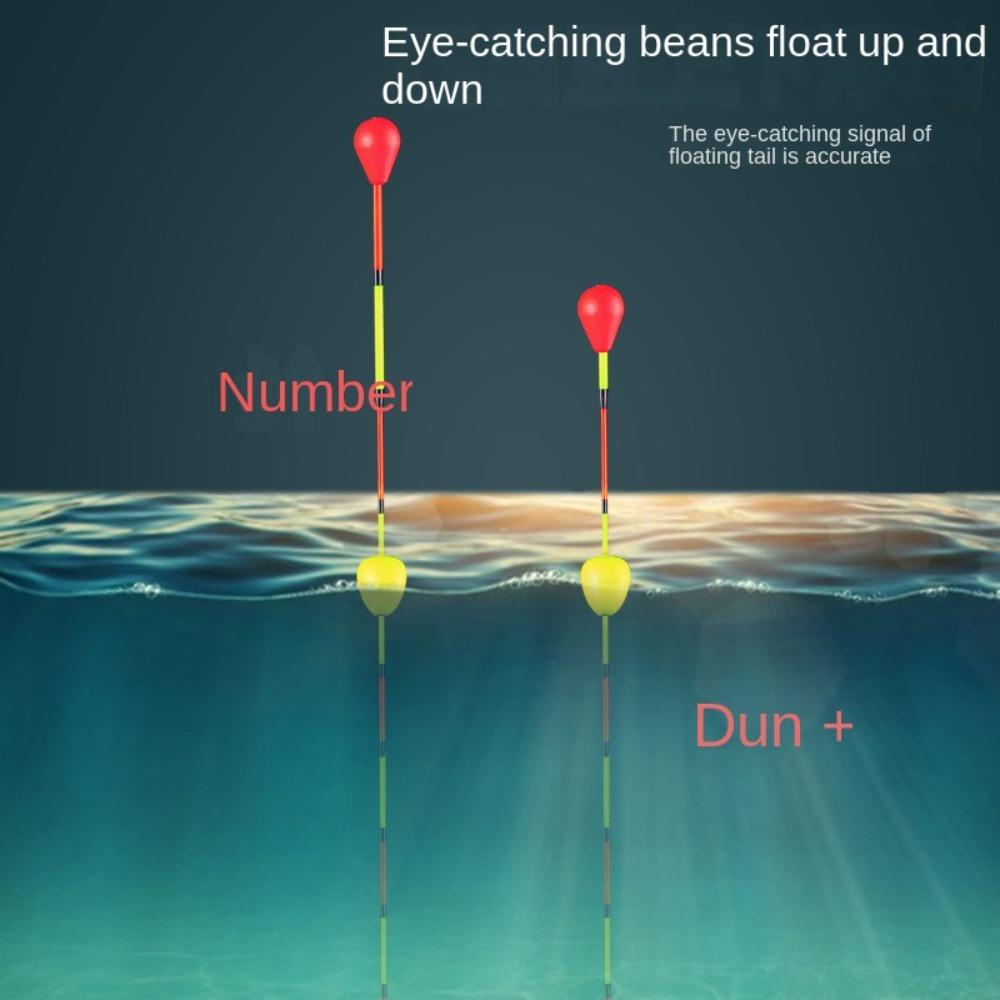 AUGUSTINA Agustinina Eye-catching Bean Bobber Indicator Alat Pancing Pelampung Benturan Busa catching Visualable Sensitive Visualable Buncis Visualable Untuk Memancing Tackle