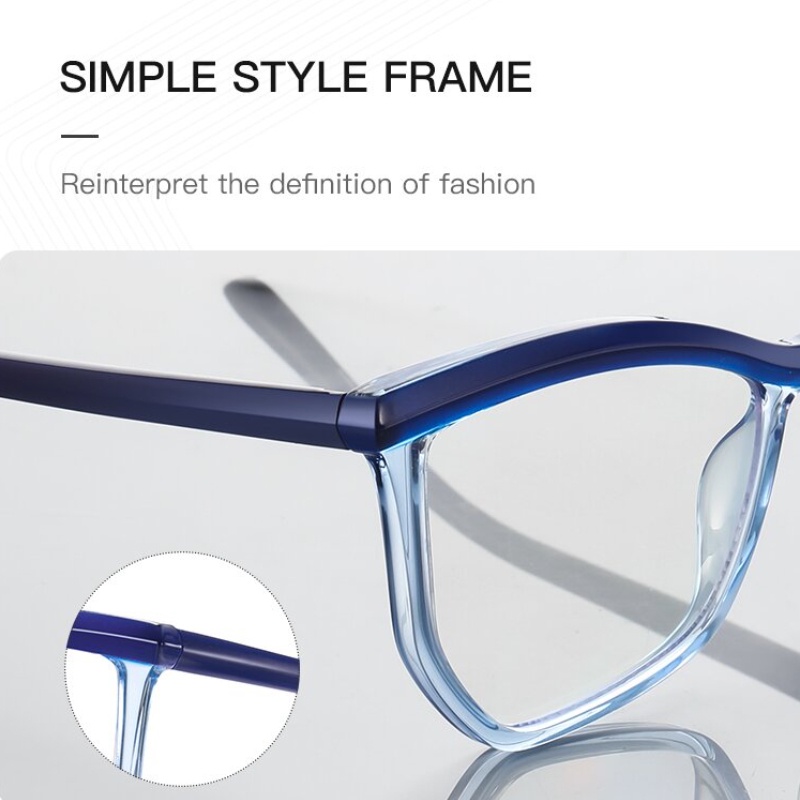 (YUZHU) Kacamata Optik Fashion Original Frame Alis Anti Blue Light Eyeglasses Untuk Wanita