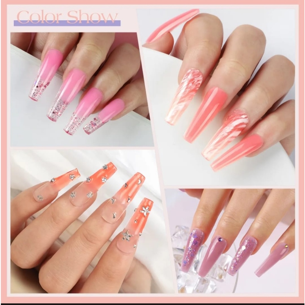 POLYGEL ACRYLIC UV Untuk Dekorasi Nail Art / Gel Extension