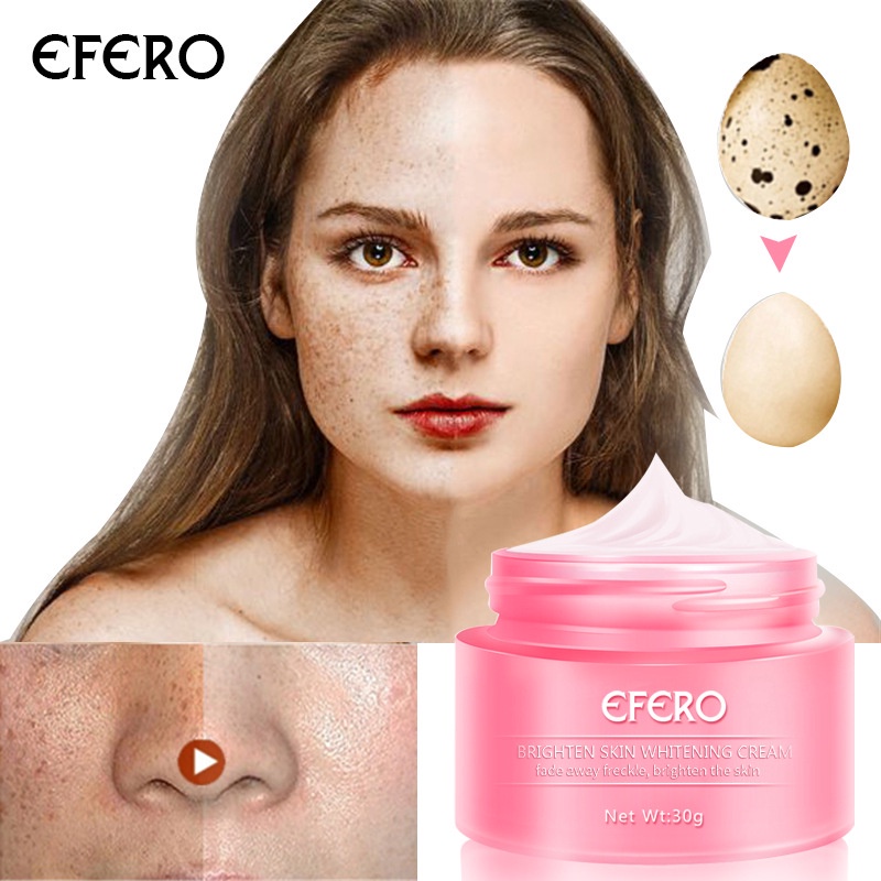 (COD) Efero Whitening Cream Krim Pembersih Pencerah Pelembab Pemutih Wajah