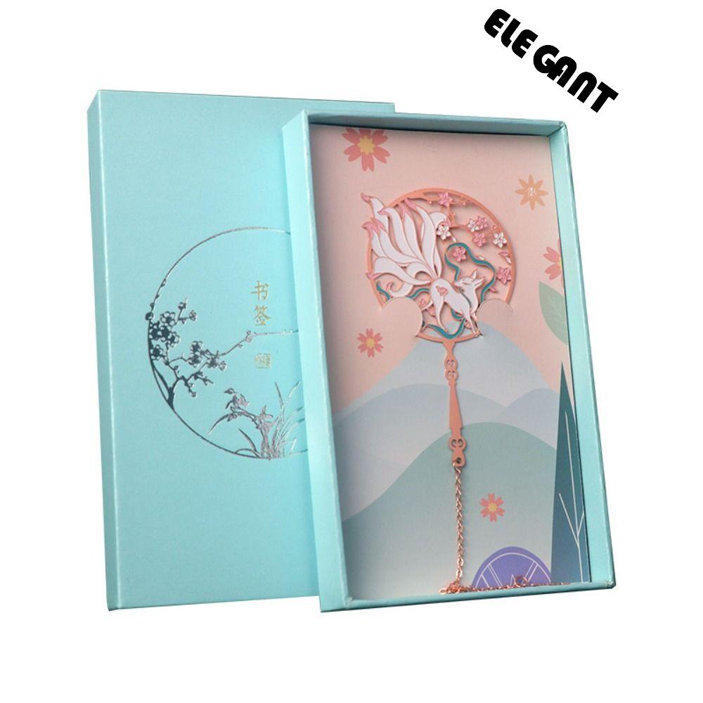 【 ELEGANT 】 Gaya Cina Logam Bookmark Siswa Kuno Merak Buku Paginator Buku Klip Hadiah Yang Indah Kekasih Buku Membaca Bookmark