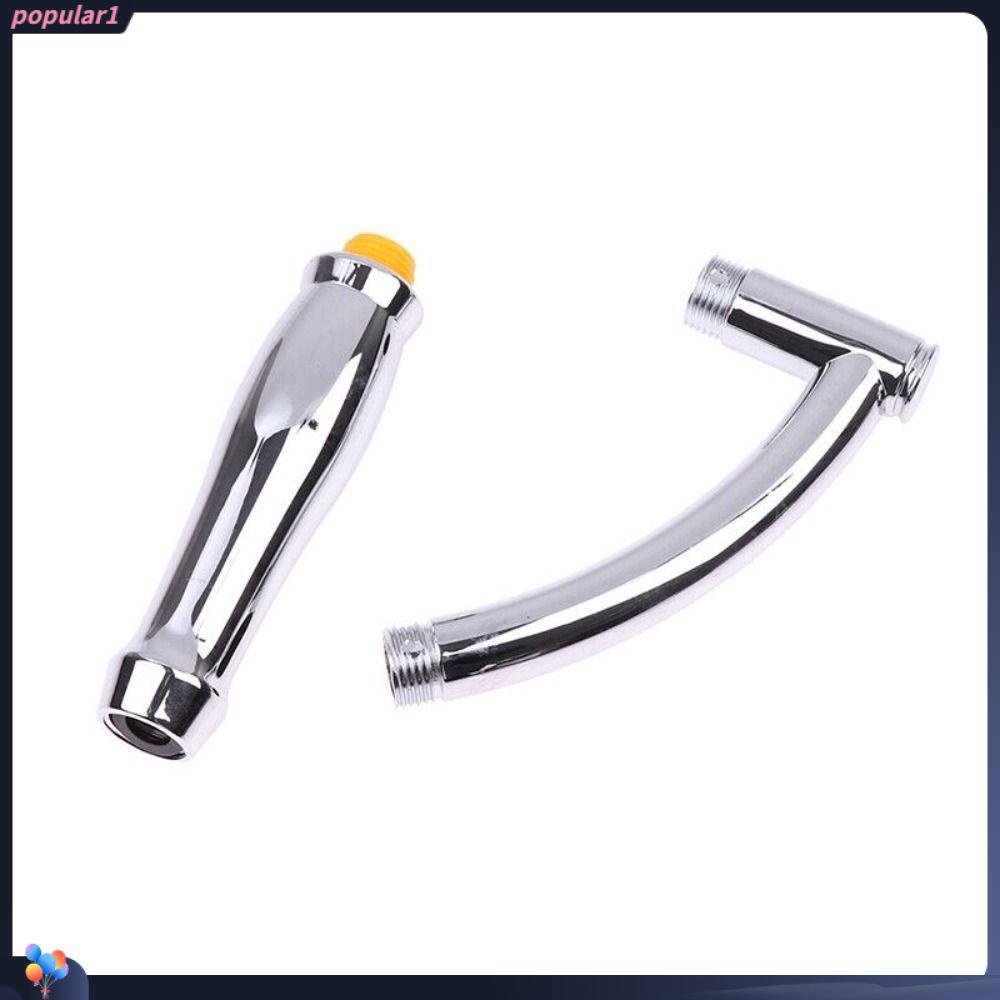 POPULAR Populer Shower Head Extension Arm Kit Adjustable Tangan ABS Silver Praktis Untuk Mandi