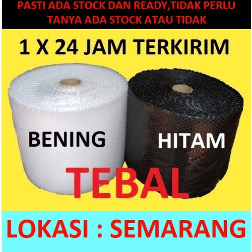 

Bubble Wrap 30 cm x 50 Meter Murah Tebal Hitam Bening