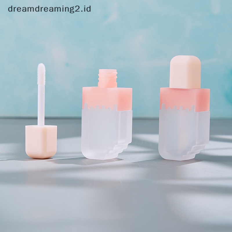 (drea) 5ml Tabung Lip Gloss Kosong Ice Cream Refillable Lip Balm Bottle Wadah DIY //