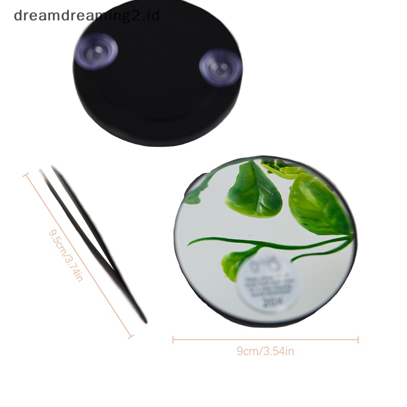 (drea) 10 /20X Cermin Pembesar Makeup Dorms Rumah Kantor Suction Cup Dengan Tweezer //