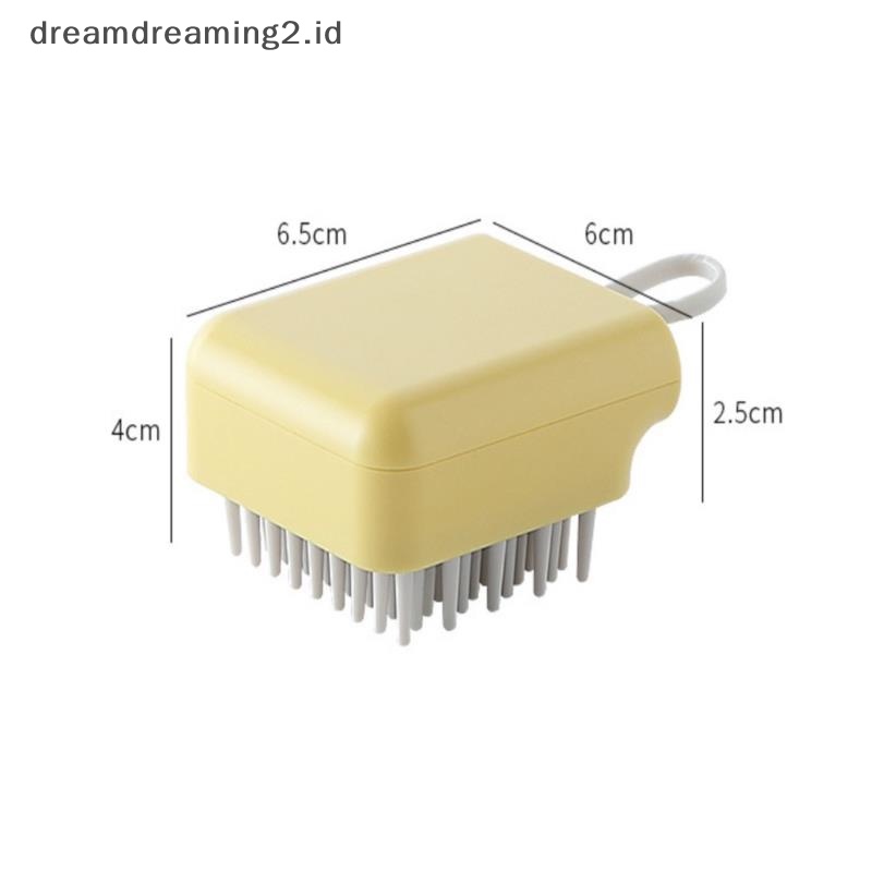 (drea) Silikon Kepala Tubuh Pijat Kepala Keramas Cuci Rambut Sisir Shower Brush //