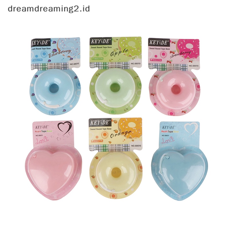 (drea) 1pc Pemotong Dispenser Tape Bentuk Hati Donat Untuk Tape Eyelash Extension //