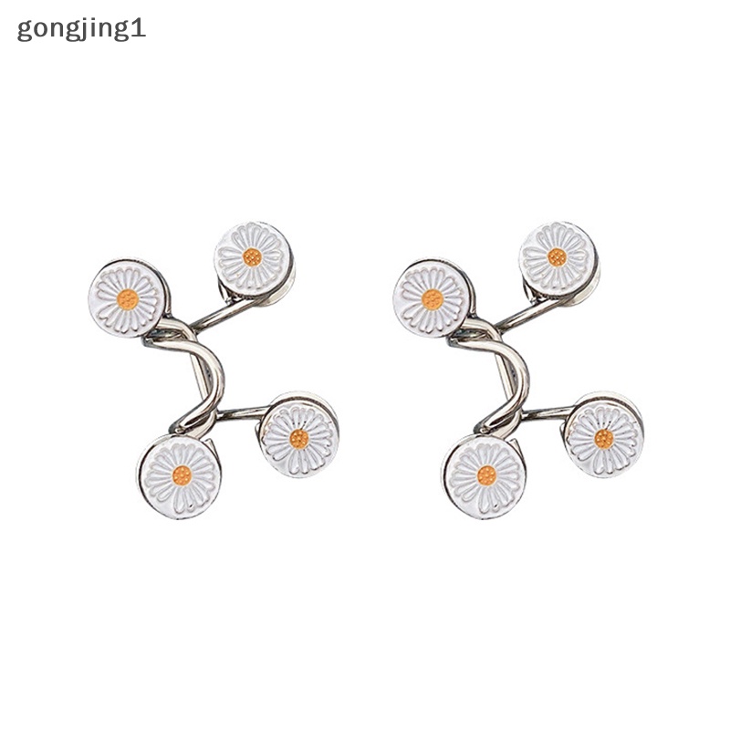Ggg Set Bros Wanita Mengencangkan Pinggang Bros Untuk Wanita Rok Celana Jeans Adjustable Waist Clip Metal Pin Aksesoris Pakaian ID
