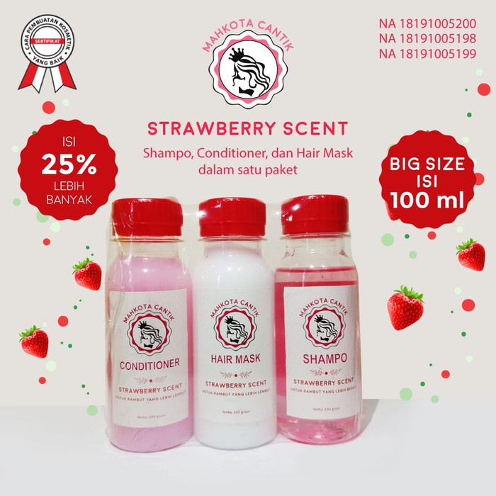 NUZ - ✨LACIKOSME✨ PAKET SHAMPO MAHKOTA CANTIK / SCENT 100 ML BPOM