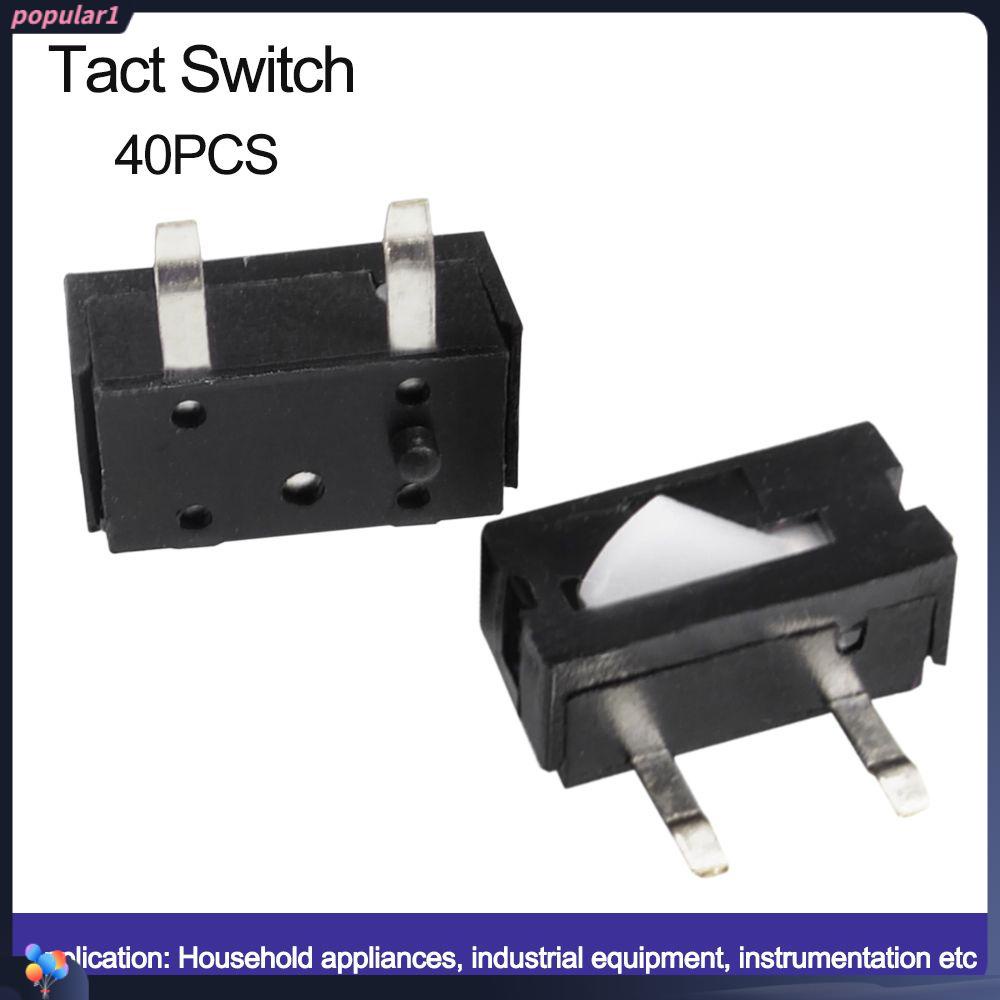 POPULAR 40pcs Micro Limit Switch Saklar Bantu Tempel 2pin Tahan Lama