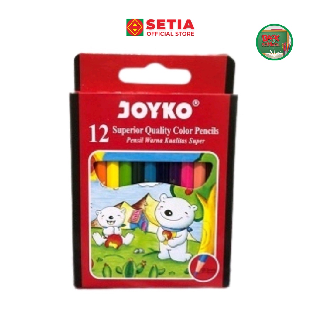 

Pensil Gambar Warna Joyko 12 Warna Color Panjang CP-12