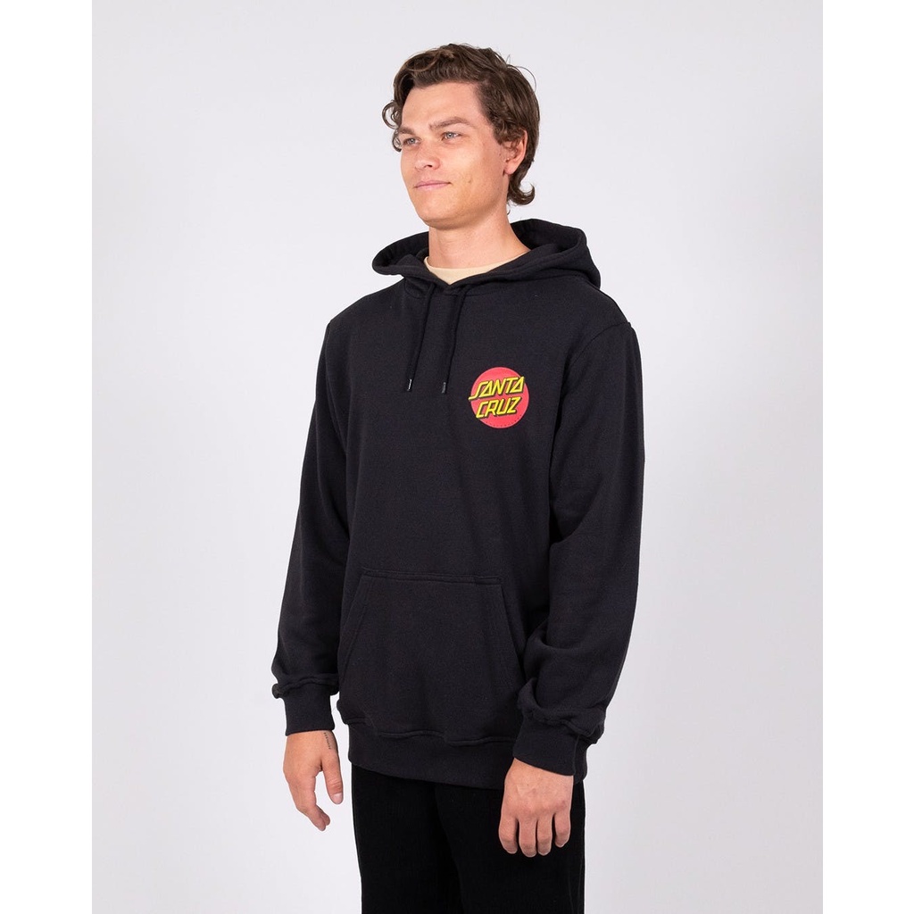 Santa Cruz Classic Dot Chest Black Hoodie