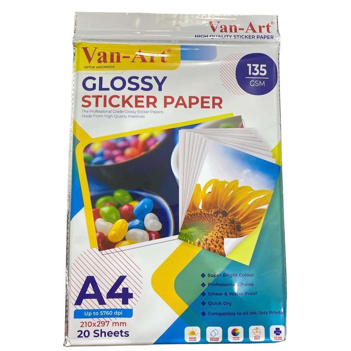 

Kertas Photo Sticker Murah ||Glossy Photo Sticker Premium Paper||Kertas Foto Sticker( 20 Lembar ) 3