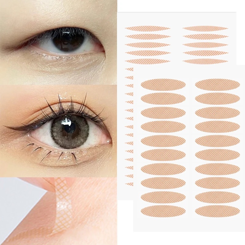 [Fitur] 3 /6 Pcs Tahan Air Tahan Lama Pasta Kelopak Mata Ganda/Matte Slim Double Eyelid Patch/Invisible Traceless Double Eyelid Stickers/Alat Makeup/Perlengkapan Styling