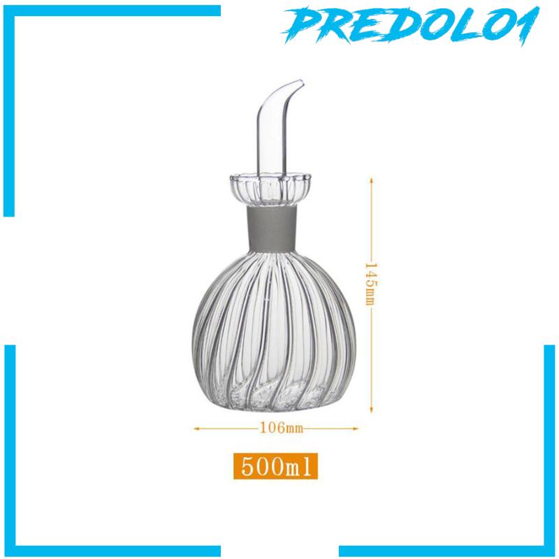 [Predolo1] Botol Dispenser Minyak Bening Mudah Di Isi Ulang Dan Membersihkan Wadah Cairan Dapur