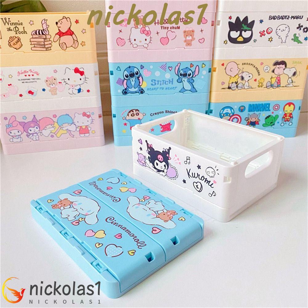 NICKOLAS1 Meja Storage Box Lipat Kado Praktis Pom Pom Purin Kuromi Melody Cinnamoroll Underwear Box