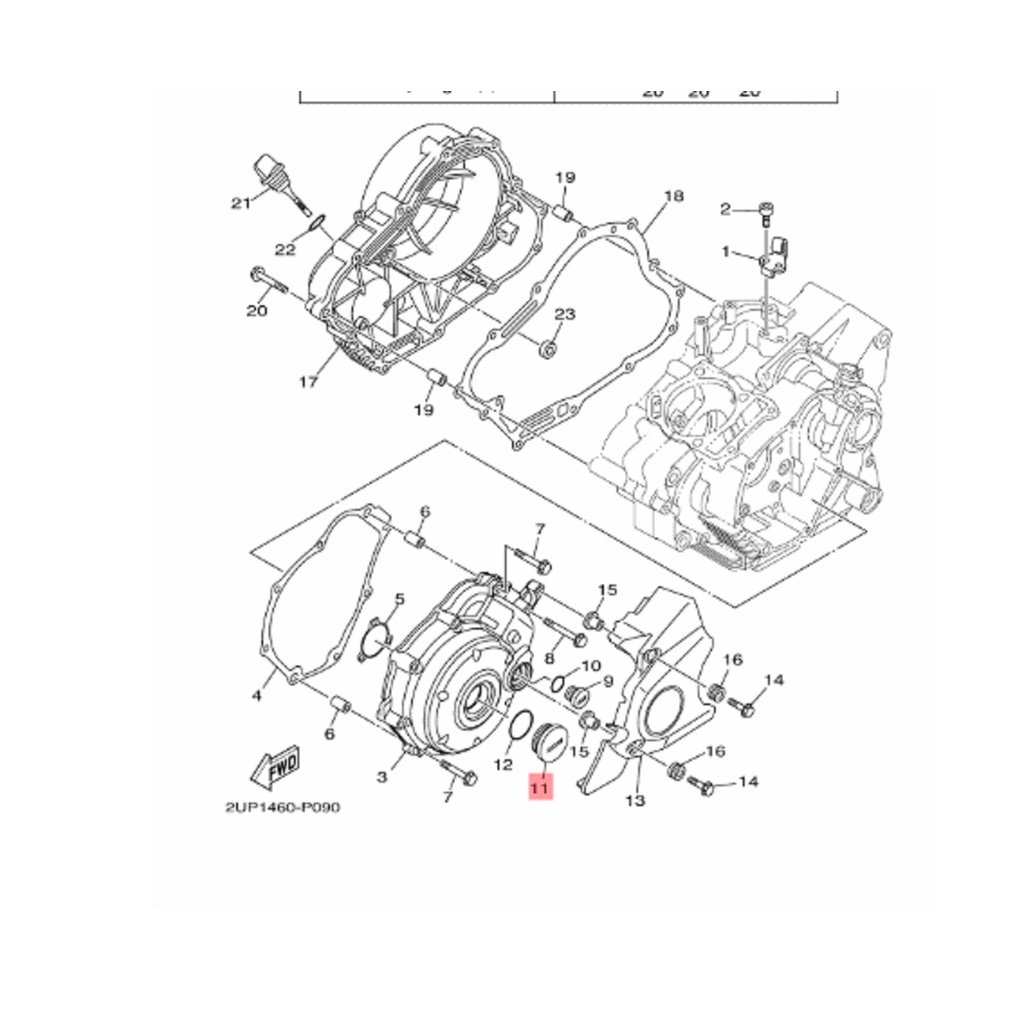 TUTUP MAGNET BESAR BYSON KARBU FI ORIGINAL YGP 90340-32827