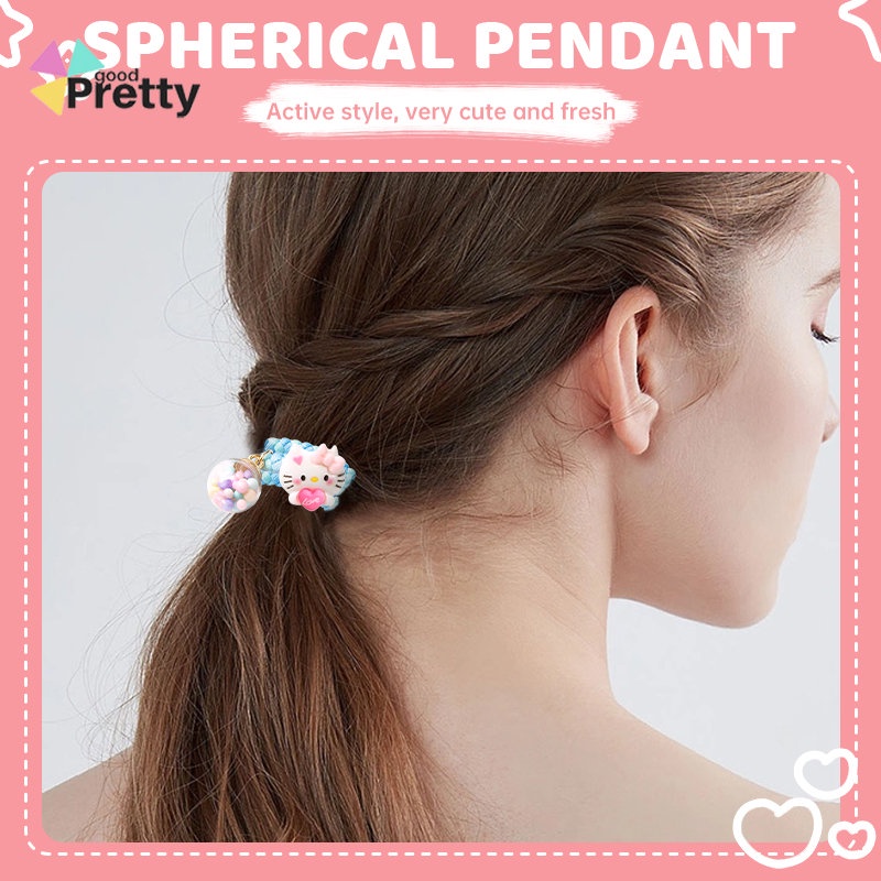 Karet Rambut Cartoon,Sanrio Hair Rope,Ikat rambut berwarna