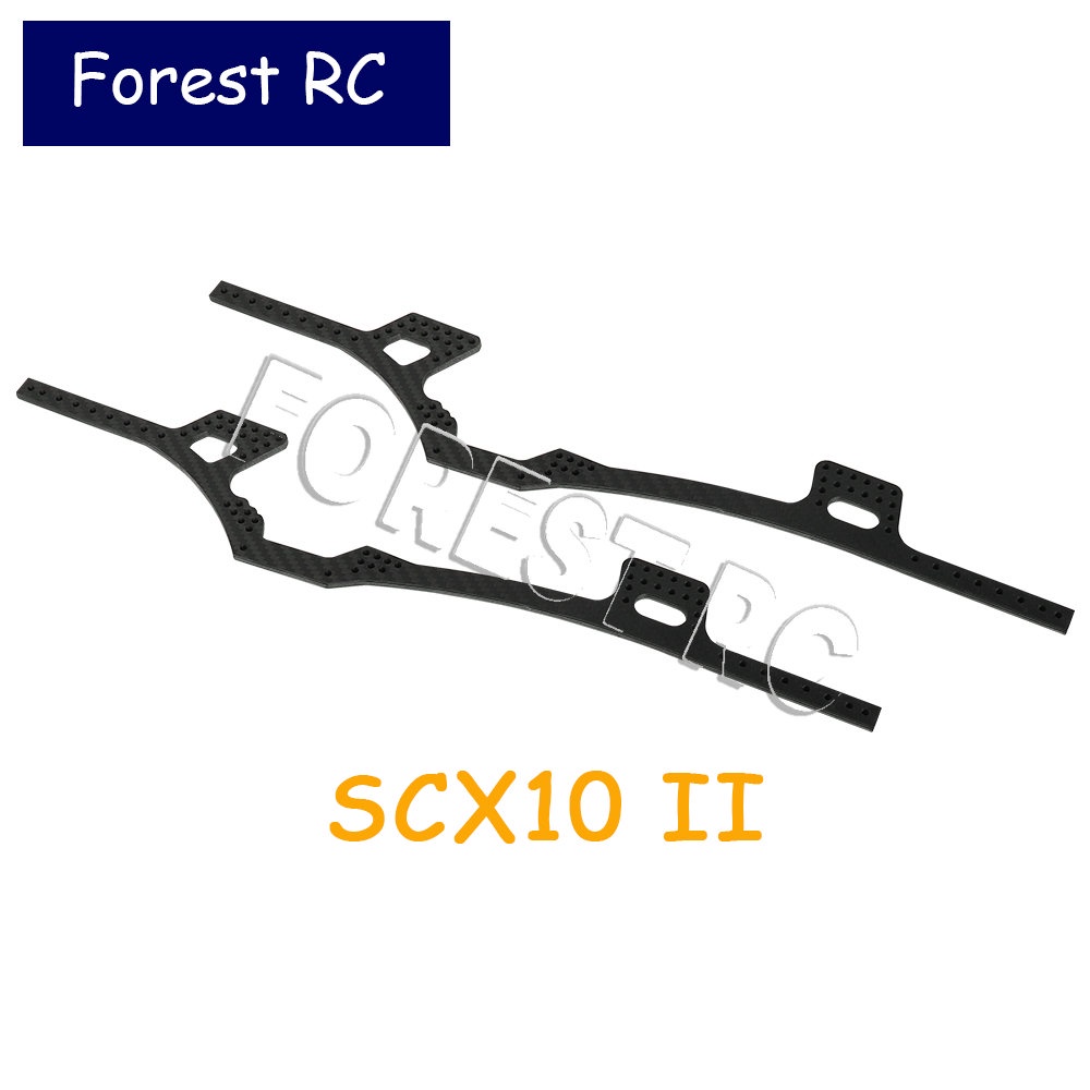 SCX10 II LCG Chassis Carbon Fiber Frame Rails Lower Center of Gravity for 1/10 RC Crawler Axial 9004