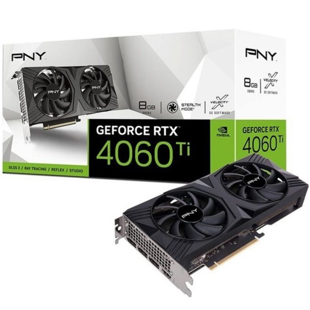 PNY RTX 4060 Ti 8GB Verto Dual Fan VGA Gaming Graphic Card