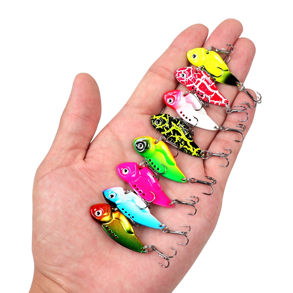 Fishing Jig Spoon Lures 7g /10g /12g /14g VIB Metal Blade Umpan Pancing Sendok Crankbaits Untuk Trout Bass Salmon Umpan Air Tawar Air Asin