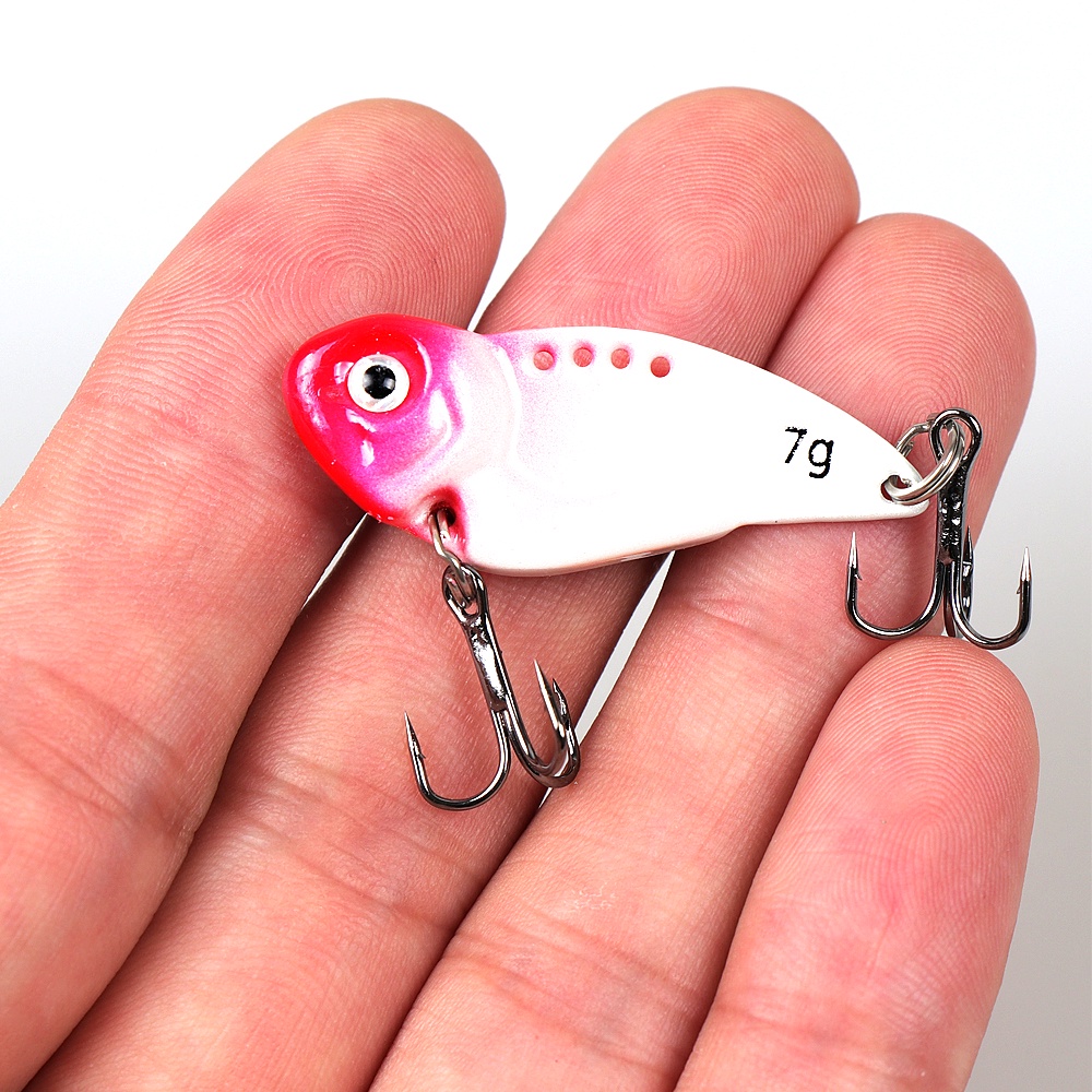 Fishing Jig Spoon Lures 7g /10g /12g /14g VIB Metal Blade Umpan Pancing Sendok Crankbaits Untuk Trout Bass Salmon Umpan Air Tawar Air Asin