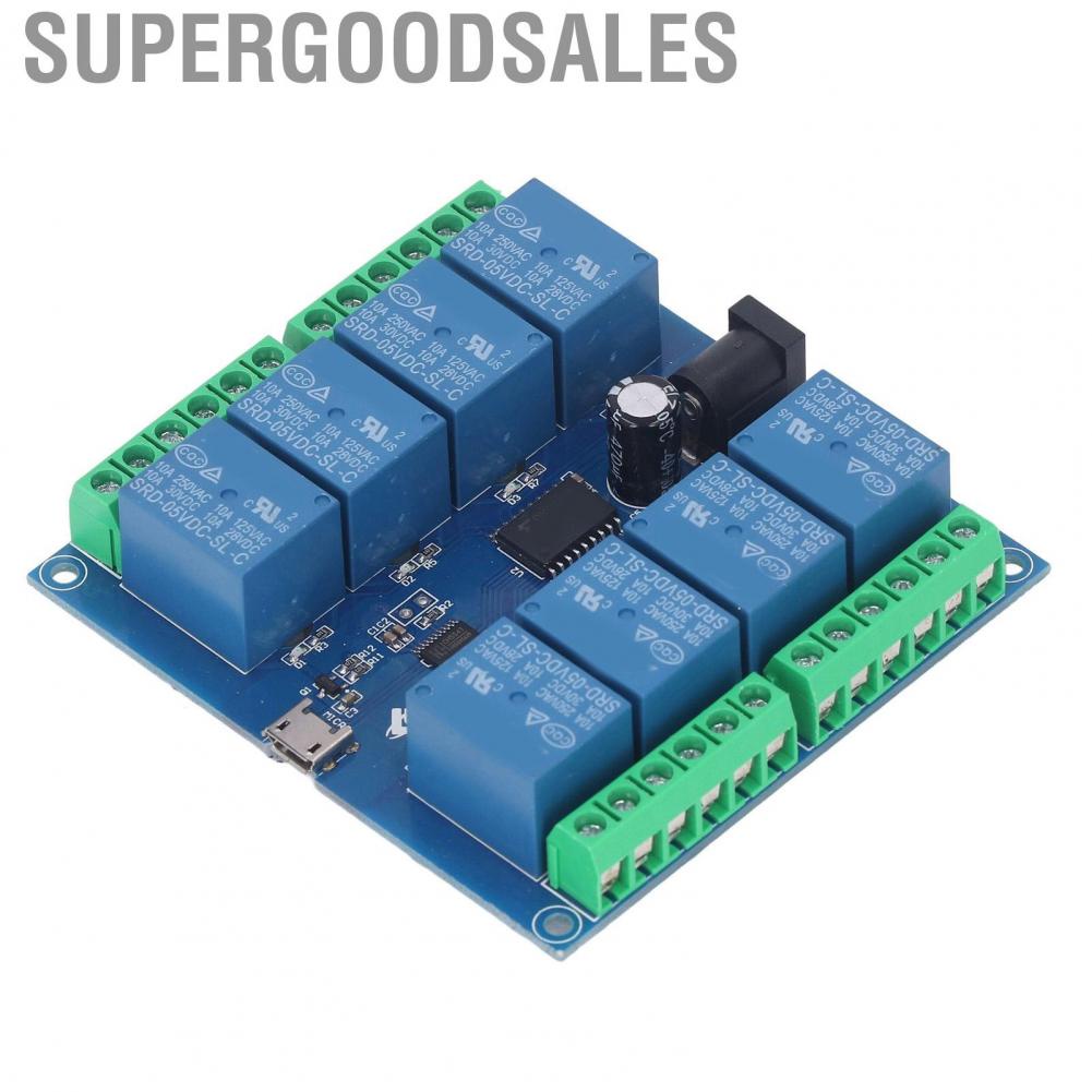 Supergoodsales Relay  HID Control  5V Intelligent 8 Channel USB Drive Free Module for Mechatronics