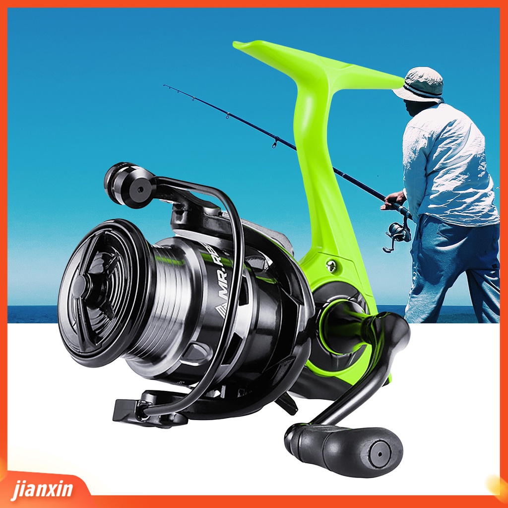 (In Stock) Gapless Spinning Fishing Wheel Fast Wire Exit Rubber Grip Ketangguhan Yang Baik Padat Gulungan Pancing Aksesori Pancing