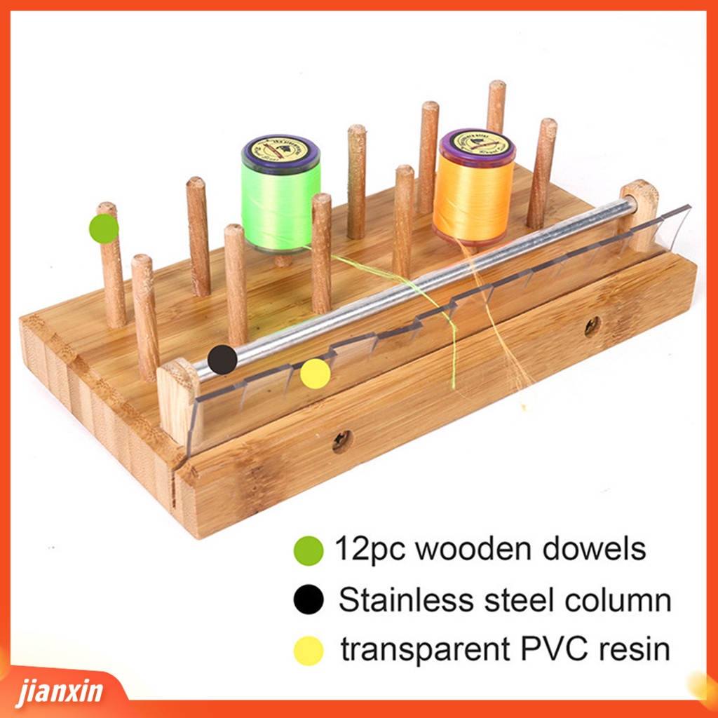 (In Stock) Stand Spool Benang Persegi Panjang Dapat Dilepas Menjaga Garis Pancing Halus Kekerasan Tinggi Rib Runner Spool Station Untuk Memancing