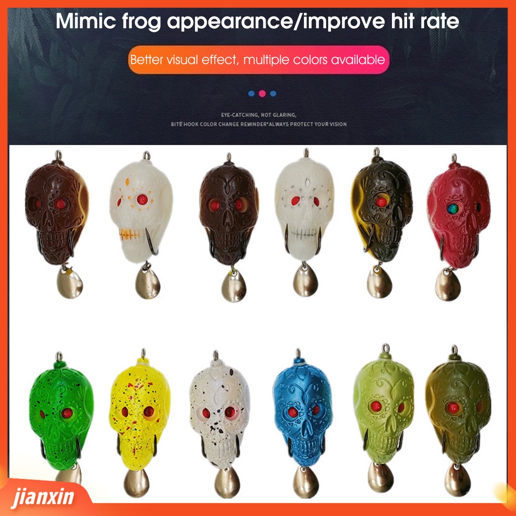 (In Stock) 5cm 13g Nyaman Memancing Umpan Penyegelan Yang Baik Jauh Membuang Umpan Katak Praktis Umpan Lembut Peralatan Angling