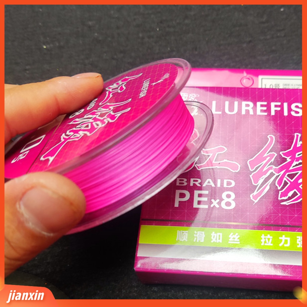 (In Stock) 1rol 100m Lure Line Masuk Air Cepat Tarik Kuat Rapat Anyaman Angling PE Pink 8kepang Pancing Pancing Outdoor